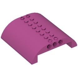 54095-71 Dakpan gebogen 8x8x2 (vliegtuig) magenta NIEUW *