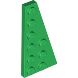 54383-6 Wig plaat 6x3 rechts groen NIEUW *5A005