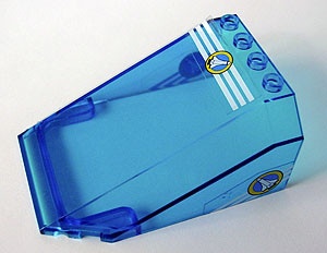 551pb01-14G Ruit 8x8x3 wig Space Port sticker PAKKETZENDING transparant donkerblauw gebruikt *