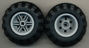 56145c02-86 Wiel 30,4x20mm met band 56x26 balloon grijs, licht (blauwachtig) NIEUW *5W000