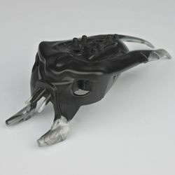 57550pb01-11G Bionicle Hoofd Barraki Mantax met hoorns zwart gebruikt *