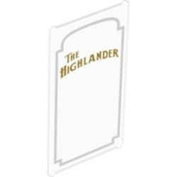 57895pb026-12 Glas voor raam 1x4x6 ' The HIGHLANDER' transparant NIEUW *