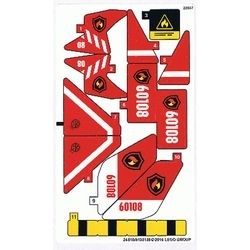 60108stk01 STICKER 60108 Fire Response Unit NIEUW *0S0000