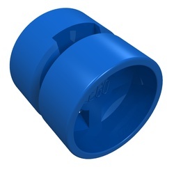 6014b-7G Wiel 11x12mm asgat (velg zonder band) blauw gebruikt *5W000