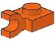 6019-4 Platte plaat 1x1 met horizontale clip oranje NIEUW *1B287