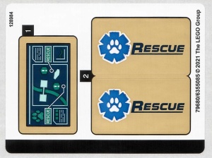 60307stk01 STICKER 60307 Wildlife Rescue Camp NIEUW *0S0000