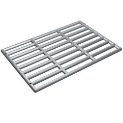 6046-66G 9x13 rooster grill grijs, lichtparel gebruikt *1L0000