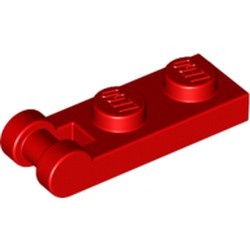 60478-5 Platte plaat 1x2 met gesloten hendel KOPZIJDE!!! rood NIEUW *1B295