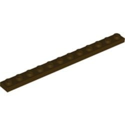 60479-120 Platte plaat 1x12 bruin, donker NIEUW *5K000