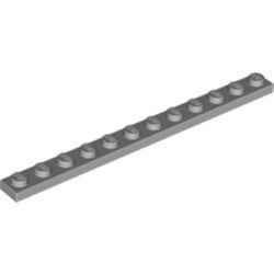 60479-86G Platte plaat 1x12 grijs, licht (blauwachtig) gebruikt *1L600