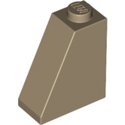 60481-69 Dakpan 65 graden 1 breed crème,donker NIEUW *1B156
