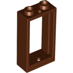 60593-88G Raam 1x2x3- vlak (NIEUWE stijl) ZONDER GLAS bruin, roodachtig gebruikt *1C041