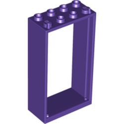 60599-89 Deurpost 2x4x6 paars, donker NIEUW *3D0000