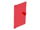 60616-17 Deur 1x4x6 met deurknop transparant rood NIEUW *1B275