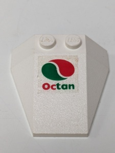 6069pb01-1G Wig 4x4 steen twee noppen- geen inkepingen met Octan Logo (Sticker) wit gebruikt *5V0000