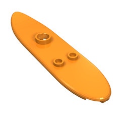 6075-4G Surfbord oranje gebruikt *1E012