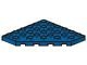 6106-7 Platte plaat 6x6 afgekapte hoek blauw NIEUW *5A026