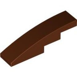 61678-88G Dakpan gebogen 1x4 bruin, roodachtig gebruikt *1D037