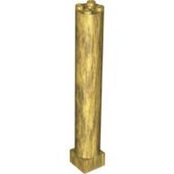 6168c01-115G Pilaar 2x2x11 massief goud, parel gebruikt *