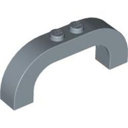 6183-55G Steen, boog180 graden 1x6x2 boven rond blauw, zandkleurig NIEUW *1L095
