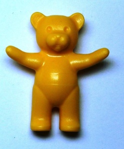 6186-31 Teddybeer (Belville) oranje, midden NIEUW *0D000