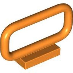 6187-4G Hek van buizen 1x4x2 geen nopgaten bovenop oranje gebruikt *1C026