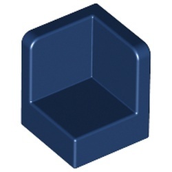 6231-63 Hoekpaneel 1x1x1 blauw, donker NIEUW *1B016