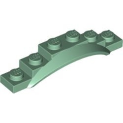 62361-48 Spatbord 6x1 1/2x1 met boog groen, zandkleurig NIEUW *0B006