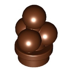 6254-88 IJsco vijf bolletjes (Chocola) bruin, roodachtig NIEUW *0W008