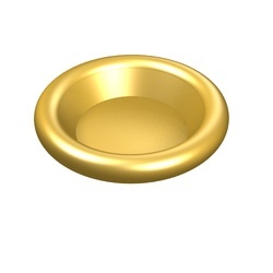 6256-65G Bord goud, metallic gebruikt *1E018