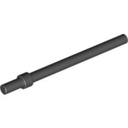 63965-11G Paal 6 noppen met stopring zwart gebruikt *1E014