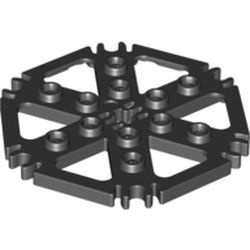64566-11 Waterwiel- 6 bladen met clips zwart NIEUW *