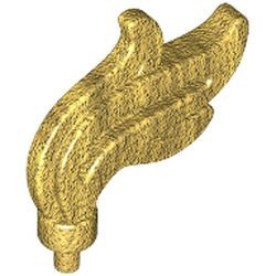 64647-115 Vlam, drievoudige pluim goud, parel NIEUW *0B0000