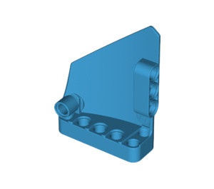 64680-153 Technic, Sierpaneel # 14 Groot kort glad Side B blauw, donkerazuur NIEUW *
