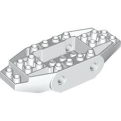 65186-1 Voertuigplaat 4x10x 1 2/3 wit NIEUW *3D000