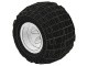 6580c01-1G Wiel 43.2 breedx28 dikke naaf middengroot met band 6579 wit gebruikt *5W000