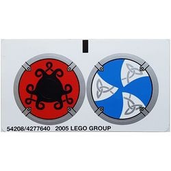 7018stk01 STICKER 7018 Vikingen- schildopdruk NIEUW *0S0000