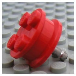 7039-5G Wiel klassiek met vier noppen, zonder band rood gebruikt *5W000