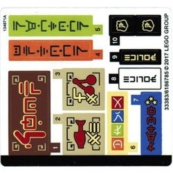70607stk01 STICKER: 70607 Ninjago- Ninjago City Chase NIEUW *0S0000