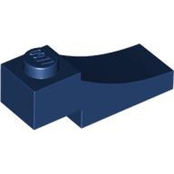 70681-63 Steen, gebogen 3x1 omgekeerd uitsnede blauw, donker NIEUW *1B382