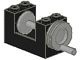 73037-11G Slangenrolhouder met drum en slinger zwart gebruikt *1F006