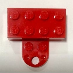 74188c01-5G Magneet, plak je minifig tegen de koelkast! rood gebruikt *