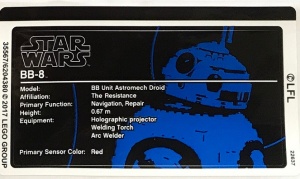 75187stk01 STICKER 75187 BB-8 NIEUW *0S0000