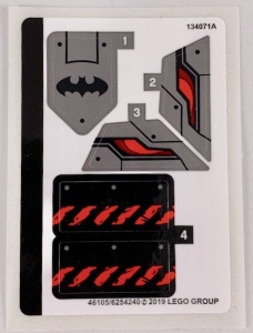 76117stk01 STICKER Batman Mech vs. Poision Ivy Mech NIEUW *0S0000