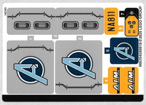 76143stk01 STICKER 76143 Avengers Truck- Take-Doen NIEUW *0S0000