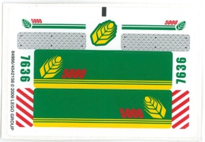 7636stk01 STICKER 7636 Combine Harvester NIEUW *0S0000