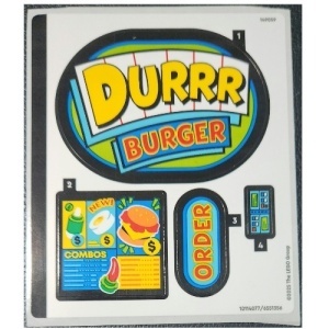 77076stk01 STICKER 77076 Durr Burger Reataurant NIEUW *0S0000