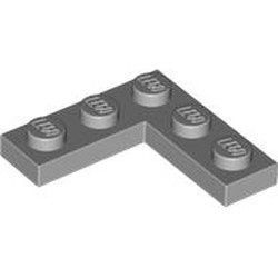 77844-86 Platte plaat HOEK 3x3 grijs, licht (blauwachtig) NIEUW *5K0000