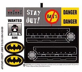 7787stk01 STICKER BATMAN- Battank NIEUW *0S0000