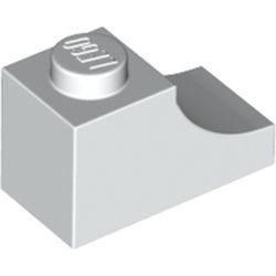 78666-1 Steen, boog 1x2 omgekeerd wit NIEUW *5B016